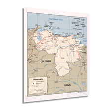 Load image into Gallery viewer, Digitally Restored and Enhanced 2007 Venezuela Map Poster - Mapa de Venezuela Wall Art - Map of Caracas Venezuela - Bolivarian Republic of Venezuela