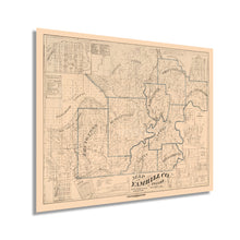 Load image into Gallery viewer, Digitally Restored and Enhanced 1879 Yamhill County Oregon Map - Old Yamhill County Oregon Wall Art - Yamhill County Map of Oregon Poster