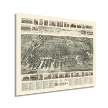 Load image into Gallery viewer, Digitally Restored and Enhanced 1904 Hoboken New Jersey Map - City of Hoboken Wall Art - History Map of Hoboken NJ - Hudson County New Jersey Vintage Map