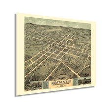 Load image into Gallery viewer, Digitally Restored and Enhanced 1871 Huntsville Alabama Map - Old Huntsville AL Map Wall Art - History Map of Huntsville Madison County Alabama Poster