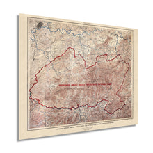 Load image into Gallery viewer, Digitally Restored and Enhanced 1926 Proposed Great Smoky Mountains National Park Map - Vintage Map Wall Art - U.S. Geological Survey Planning Map - North Carolina Tennessee Poster