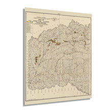 Load image into Gallery viewer, Digitally Restored and Enhanced 1900 Choctaw Nation Indian Territory Map - Vintage Map of Choctaw Indian Territory Oklahoma Wall Art - Includes Approved Coal Leases and Coal Claims