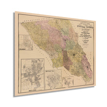 Cargar imagen en el visor de la galería, Digitally Restored and Enhanced 1900 Sonoma Map - Vintage Sonoma County California Map- Old Sonoma County Wall Art - Map of Sonoma County CA with Healdsburg Santa Rosa Petaluma Cloverdale Insets