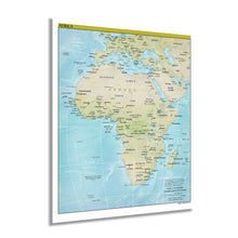 Load image into Gallery viewer, Digitally Restored and Enhanced 2021 Africa Map - Map of Africa Poster Print - Africa Wall Map - Africa Continent