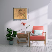 Load image into Gallery viewer, Digitally Restored and Enhanced 1876 Arizona Territory Map - Vintage Arizona Map - Old Arizona Territory Map - Historic Map of Arizona Wall Art from The Official Records of General Land Office