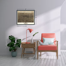 Load image into Gallery viewer, Digitally Restored and Enhanced 1880 Rochester New York Map - Vintage Map of Rochester NY Wall Art - Old Map of Rochester NY - Historic Rochester Poster - Bird's Eye View of Rochester NY Map