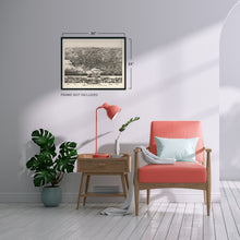 Load image into Gallery viewer, Digitally Restored and Enhanced 1882 Plymouth Massachusetts Map Poster - Vintage Plymouth Massachusetts Wall Art - Old Plymouth Massachusetts Map Poster Showing Index to Points of Interest