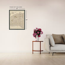 Load image into Gallery viewer, Digitally Restored and Enhanced 1900 Choctaw Nation Indian Territory Map - Vintage Map of Choctaw Indian Territory Oklahoma Wall Art - Includes Approved Coal Leases and Coal Claims