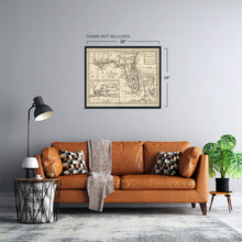 Load image into Gallery viewer, Digitally Restored and Enhanced 1763 East & West Florida Map - Vintage Map Wall Art - A Map of the New Governments Vintage Florida Map - Florida Map Wall Art - Vintage Florida Poster
