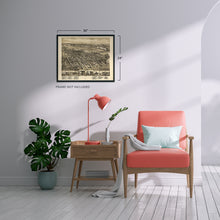 Load image into Gallery viewer, 1881 Hoboken New Jersey Map Poster - Old Hoboken NJ Wall Art Map - History Wall Art Map of Hoboken City NJ