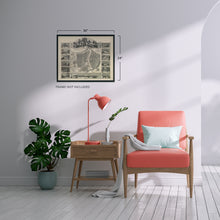 Load image into Gallery viewer, Digitally Restored and Enhanced 1849 Havana Cuba Map Print - Picturesque Map of Havana Cuba Wall Art with House Numbers - History Map of Cuba Poster