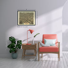 Load image into Gallery viewer, Digitally Restored and Enhanced 1871 Huntsville Alabama Map - Old Huntsville AL Map Wall Art - History Map of Huntsville Madison County Alabama Poster