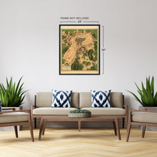Cargar imagen en el visor de la galería, Digitally Restored and Enhanced 1863 Map of the Battle of Gettysburg Pennsylvania - Vintage Map Wall Art - American Civil War Poster Showing Line of Battle on July 2nd 1863 - Gettysburg Map