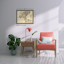 Load image into Gallery viewer, Digitally Restored and Enhanced 1776 Vintage Map of Southern British Colonies in America - Vintage USA Map of South Atlantic showing Carolinas Georgia Florida