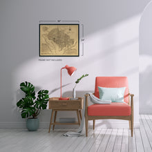 Cargar imagen en el visor de la galería, Digitally Restored and Enhanced 1792 Washington DC Map Print - Vintage Plan of the City of Washington Territory of Columbia - Old Washington DC Wall Art