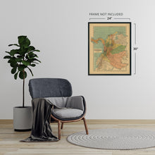 Load image into Gallery viewer, Digitally Restored and Enhanced 1911 Map of Colombia South America - Mapa de Colombia Poster - Old Republic of Colombia Wall Art - History Map Colombia