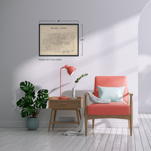 Load image into Gallery viewer, Digitally Restored and Enhanced 1879 Gillespie County Texas Map - Vintage Gillespie Fredericksburg TX Map - History Map of Gillespie County Wall Art