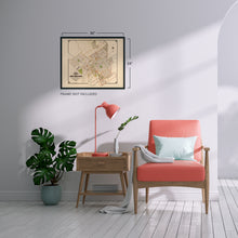 Load image into Gallery viewer, Digitally Restored and Enhanced 1886 San Jose California Map - Vintage San Jose Wall Art - Old San Jose Map - Historic City of San Jose Poster - Restored Map of San Jose CA Showing Drainage Roads Blocks