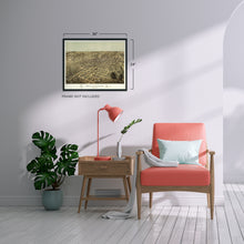 Load image into Gallery viewer, Digitally Restored and Enhanced 1867 Belleville Illinois Map - Old Belleville IL Wall Art - History Map of Belleville St Clair County Illinois Poster