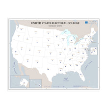 Load image into Gallery viewer, Digitally Restored and Enhanced 2008 United States Electoral College Votes by State Map Poster - Electoral College Poster - Electoral Map Poster - Presidents of the United States Poster Election Map