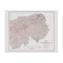 Cargar imagen en el visor de la galería, Digitally Restored and Enhanced 1978 Great Smoky Mountains Map - Eastern Topographic Map of Great Smoky Mountains National Park Tennessee & North Carolina