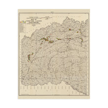 Load image into Gallery viewer, Digitally Restored and Enhanced 1900 Choctaw Nation Indian Territory Map - Vintage Map of Choctaw Indian Territory Oklahoma Wall Art - Includes Approved Coal Leases and Coal Claims