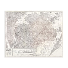 Cargar imagen en el visor de la galería, Digitally Restored and Enhanced 1922 Queens New York City Map Poster - Queens NYC Map Wall Art Decor - Old Metropolitan Map of New York City - Includes Inset of Rockaway Beach