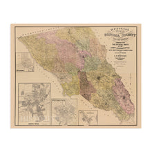 Cargar imagen en el visor de la galería, Digitally Restored and Enhanced 1900 Sonoma Map - Vintage Sonoma County California Map- Old Sonoma County Wall Art - Map of Sonoma County CA with Healdsburg Santa Rosa Petaluma Cloverdale Insets