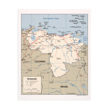 Load image into Gallery viewer, Digitally Restored and Enhanced 2007 Venezuela Map Poster - Mapa de Venezuela Wall Art - Map of Caracas Venezuela - Bolivarian Republic of Venezuela