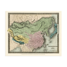 Cargar imagen en el visor de la galería, 1835 Chinese Empire and Japan Map - Vintage Map of China Poster - Historic Chinese Empire Wall Art - Old Map of Japan Poster - Chinese Empire & Japan Wall Map History