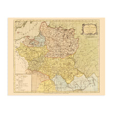 Cargar imagen en el visor de la galería, Digitally Restored and Enhanced 1770 Poland and Lithuania Map Poster - Vintage Map of Kingdom of Poland and The Grand Dutchy of Lithuania - Old Historic Polish Lithuanian Commonwealth Wall Art