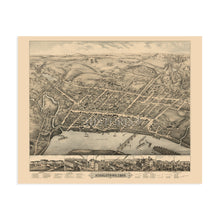 Load image into Gallery viewer, Digitally Restored and Enhanced 1877 Middletown Connecticut Map Print - History Map of Middletown CT Poster - Old Map of Middletown Connecticut Wall Art