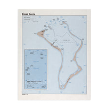 Load image into Gallery viewer, Digitally Restored and Enhanced 1980 Diego Garcia Map - Diego Garcia Wall Art - Restored Diego Garcia Poster - Diego Garcia Island British Indian Ocean Territory Map Print