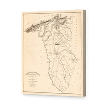 Cargar imagen en el visor de la galería, Digitally Restored and Enhanced1825 Map of Greenville SC Canvas Art - Canvas Wrap Vintage Greenville County South Carolina Map Wall Art - History Map of Greenville District South Carolina Poster