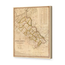 Load image into Gallery viewer, Digitally Restored and Enhanced 1831 Bucks County Map Canvas Art - Canvas Wrap Vintage Bucks County Pennsylvania - Old Bucks County Pennsylvania Map - Historic Bucks County PA Wall Art Poster