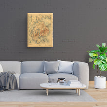 Load image into Gallery viewer, Digitally Restored and Enhanced 1922 Acadia National Park Maine Map Canvas Art - Canvas Wrap Vintage Map of Maine Wall Art - Historic Map of Acadia National Park - Restored Maine Poster