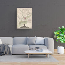 Load image into Gallery viewer, Digitally Restored and Enhanced  1777 Philadelphia Map - Canvas Wrap Vintage Map of Philadelphia - Restored City & Environs Plan Philadelphia Wall Art Poster