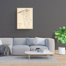 Cargar imagen en el visor de la galería, Digitally Restored and Enhanced1825 Map of Greenville SC Canvas Art - Canvas Wrap Vintage Greenville County South Carolina Map Wall Art - History Map of Greenville District South Carolina Poster