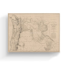 Load image into Gallery viewer, Digitally Restored and Enhanced 1859 Oregon and Washington Map Canvas Art - Canvas Wrap Vintage Oregon Poster - Old State of Oregon Wall Art - Historic Map of Oregon State & Washington Territory