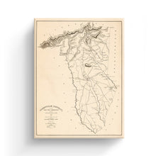 Cargar imagen en el visor de la galería, Digitally Restored and Enhanced1825 Map of Greenville SC Canvas Art - Canvas Wrap Vintage Greenville County South Carolina Map Wall Art - History Map of Greenville District South Carolina Poster