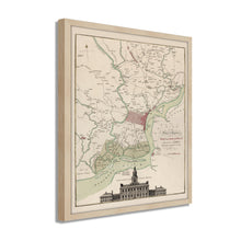 Cargar imagen en el visor de la galería, Digitally Restored and Enhanced 1777 Philadelphia Map Art - Framed Vintage Map of Philadelphia - Old Philadelphia Wall Art - Plan of The City & Environs of Philadelphia Map Wall Art Poster