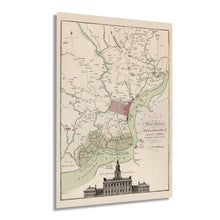 Load image into Gallery viewer, Digitally Restored and Enhanced 1777 Map of Philadelphia Pennsylvania - Vintage Map of Philadelphia City Wall Art - Plan of the City of Philadelphia Map Print Showing Landowners