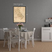Load image into Gallery viewer, Digitally Restored and Enhanced 1831 Map of Bucks County Pennsylvania - Vintage Map of Bucks County Wall Art - Map of Bucks County PA with Townships and Statistics - Old Bucks County PA Map