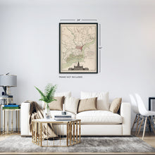 Load image into Gallery viewer, Digitally Restored and Enhanced 1777 Map of Philadelphia Pennsylvania - Vintage Map of Philadelphia City Wall Art - Plan of the City of Philadelphia Map Print Showing Landowners