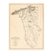 Load image into Gallery viewer, Digitally Restored and Enhanced 1825 Map of Greenville District South Carolina Poster - Greenville County Vintage Map Wall Art - Property Ownership and County Map of Greenville SC District