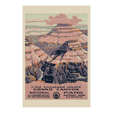Load image into Gallery viewer, Digitally Restored and Enhanced 1938 Grand Canyon National Park Travel Poster - Vintage Grand Canyon Poster Print - Grand Canyon Rock Formation Wall Art