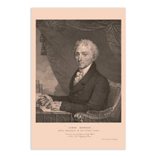 Load image into Gallery viewer, Digitally Restored and Enhanced 1828 President James Monroe Portrait Photo Print - Restored James Monroe the Fifth American President Poster Wall Art