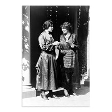 Load image into Gallery viewer, Digitally Restored and Enhanced HISTORIX Vintage 1910 Mrs. Emmeline Pethick-Lawrence & Alice Paul Photo Print - British Suffrage Leader & National Woman's Party President Portrait