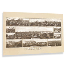 Load image into Gallery viewer, Digitally Restored and Enhanced 1882 Milwaukee Wisconsin Map Poster - Restored History Map of Milwaukee WI - Old Milwaukee Map of Wisconsin Wall Art Print