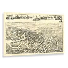 Load image into Gallery viewer, Digitally Restored and Enhanced 1895 Stockton California Map Poster - Old View of Stockton City California Wall Map - Historic Map of California Poster